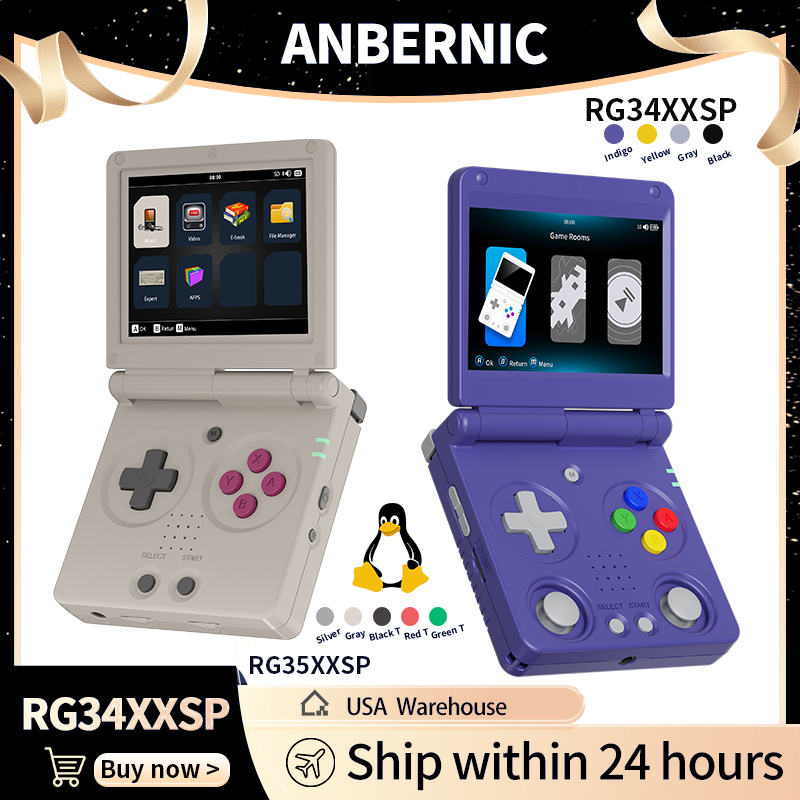 Retro Gaming Play Zone - Anbernic RG34XXSP RG35XXSP Konsola Przenośna z