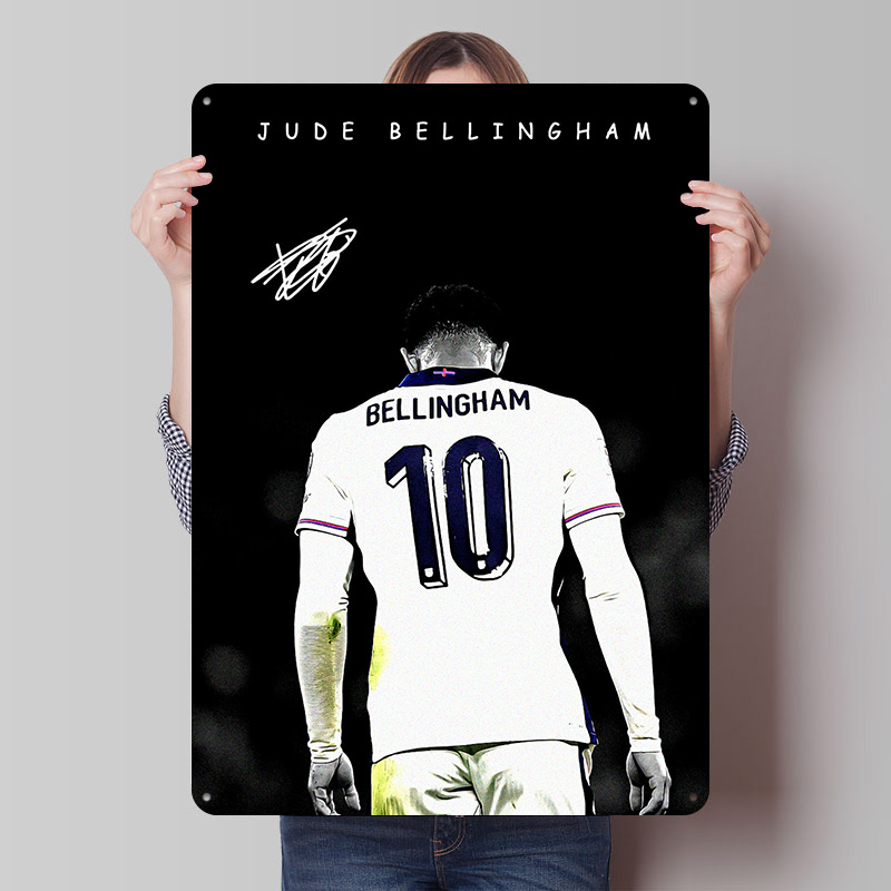 Retro Gaming Jersey - Plakat z blachy z koszulką piłkarską