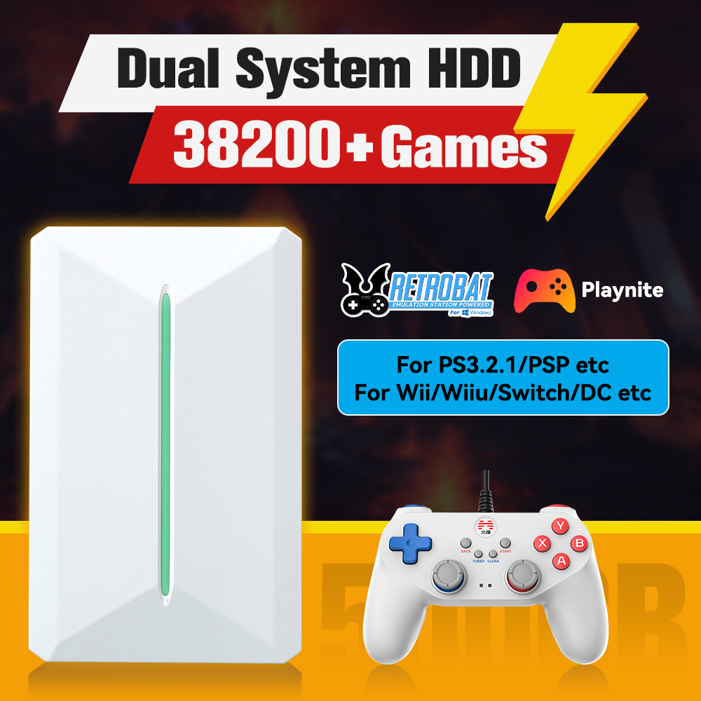 Retro Gaming Play Zone - Retrobat&Playnite System HDD Retro konsola do