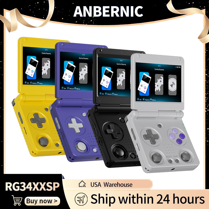 Retro Gaming Play Zone - Anbernic RG34XXSP Retro Flip przenośna konsola