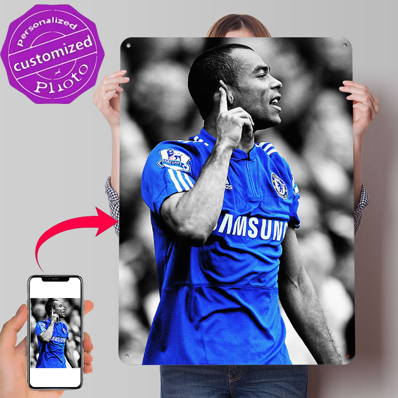Retro Gaming Jersey - Ashley Cole w koszulce Chelsea, plakat