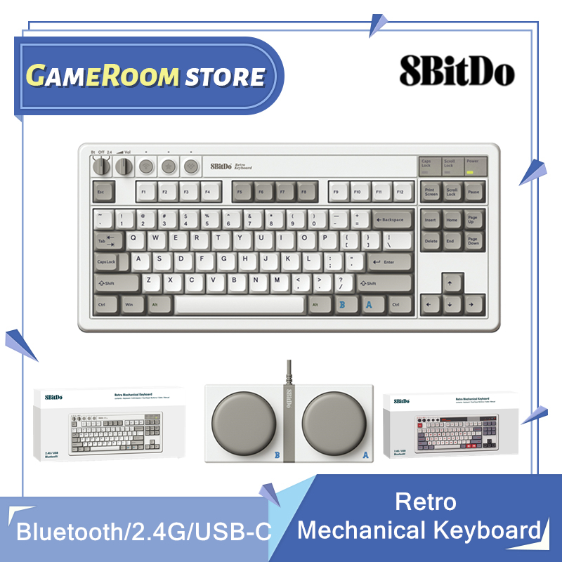 Retro Gaming Windows - Klawiatura mechaniczna 8Bitdo Retro, klawiatura do