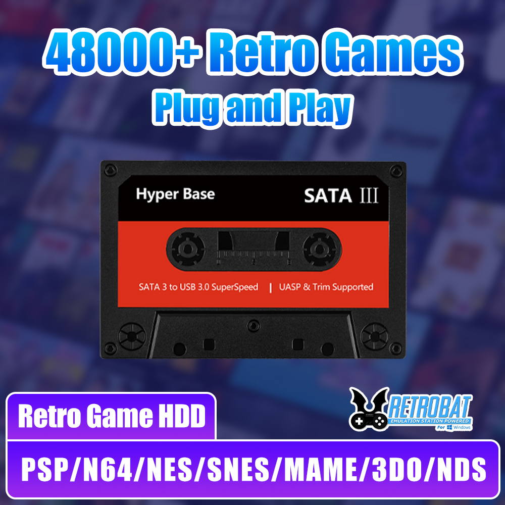 Retro Gaming Windows - Batocera 500G Dysk Twardy z Grami