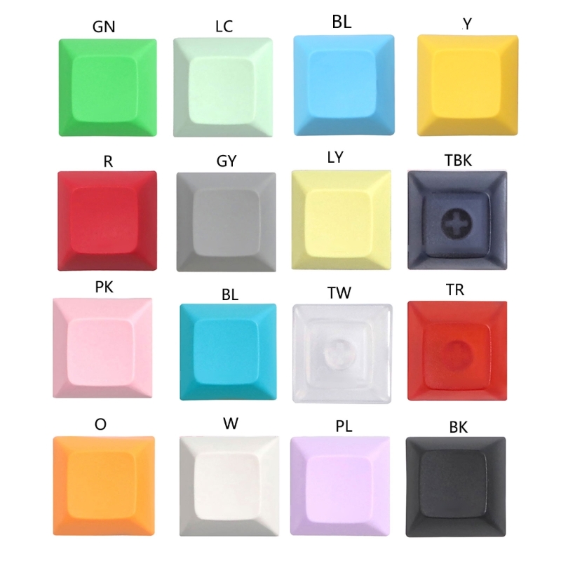 Retro Gaming Keycaps - DSA 1U zestaw klawiszy PBT puste