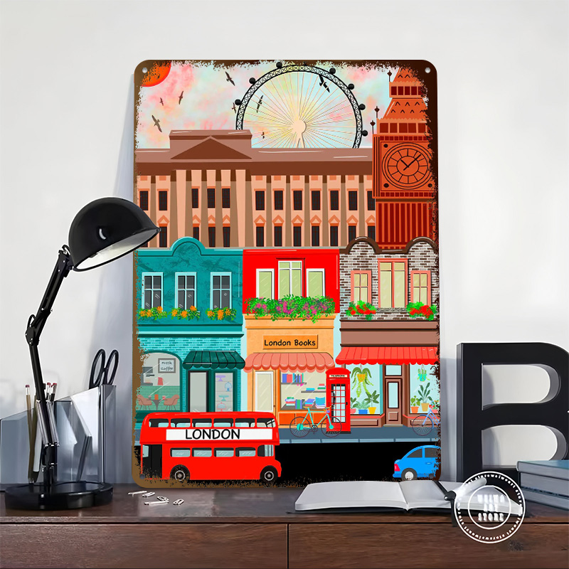Plakat z blaszki z motywem Lon – Retro Gaming In London recenzja i cena