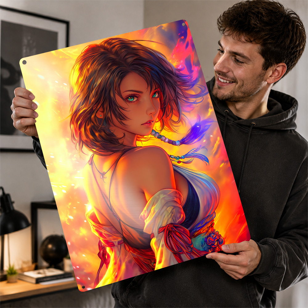 Anime Girl z Ognistym Tłem Pla – Background Retro Gaming recenzja i cena