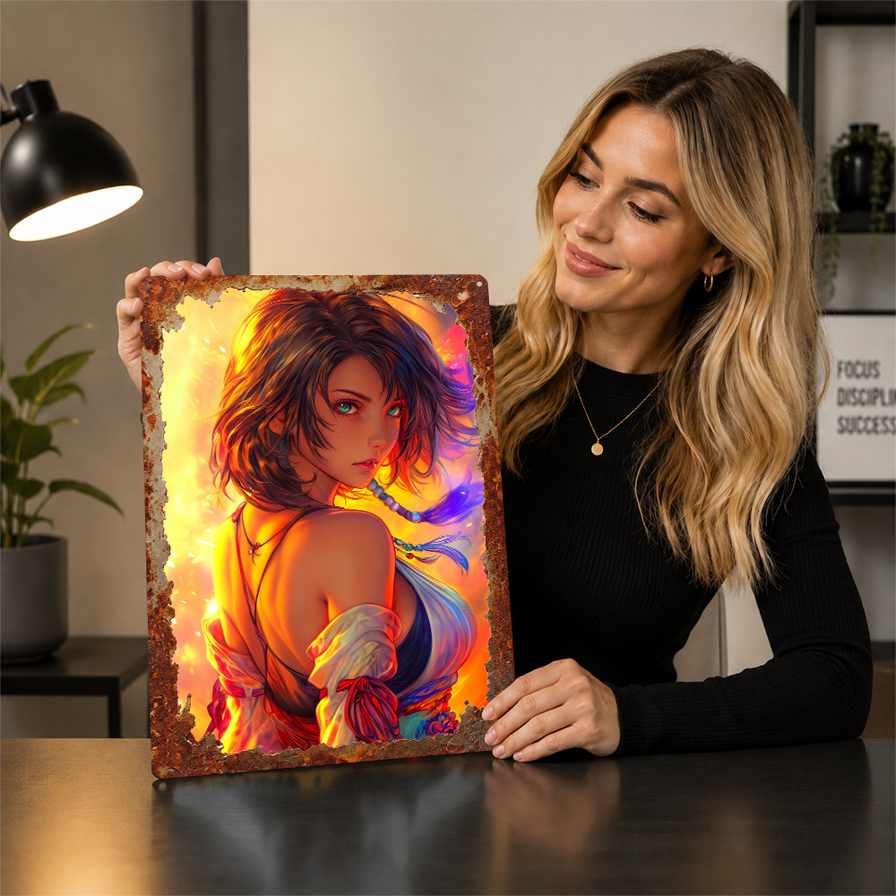 Anime Girl z Ognistym Tłem Pla – Background Retro Gaming recenzja i cena