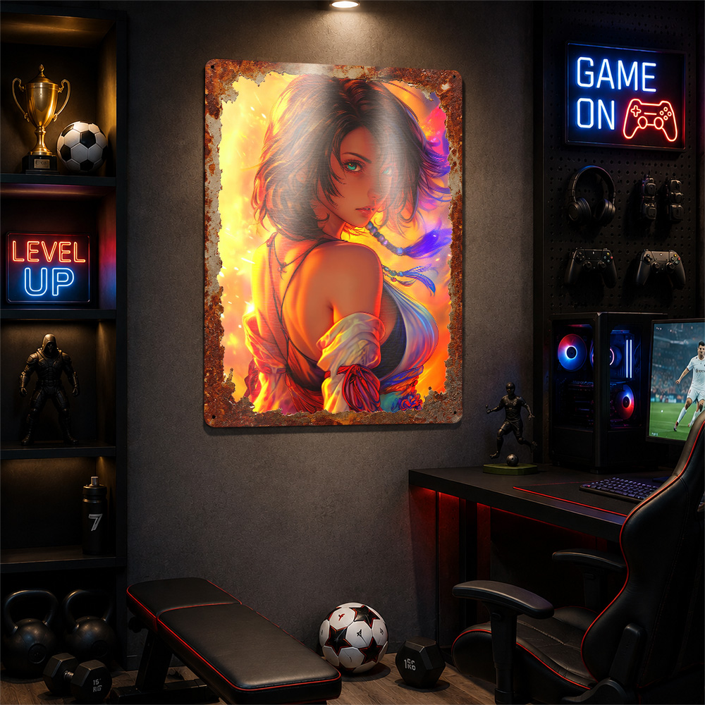 Anime Girl z Ognistym Tłem Pla – Background Retro Gaming recenzja i cena