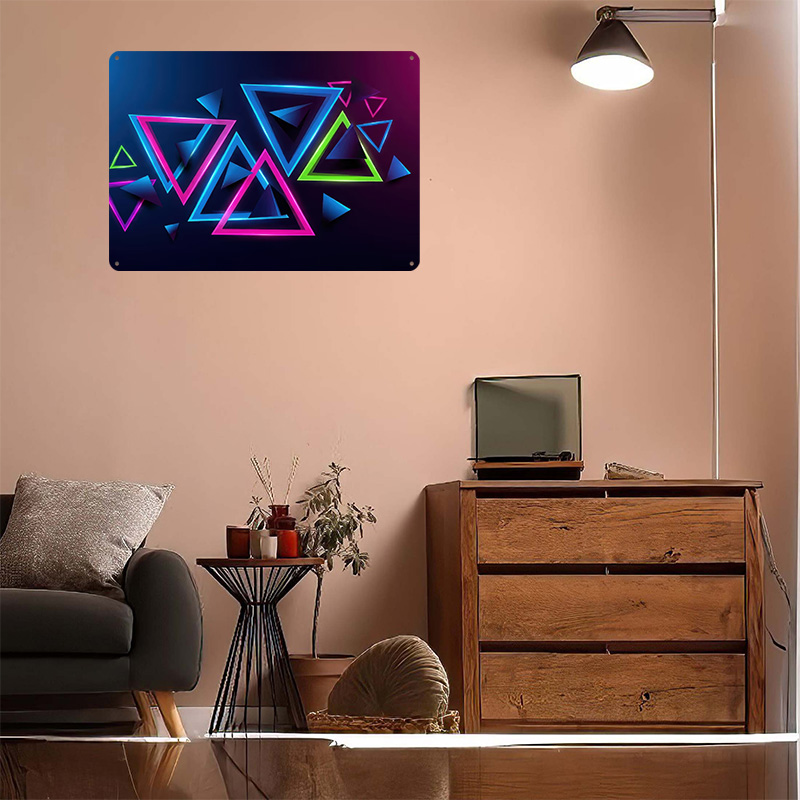 Neonowe Trójkąty Abstrakcyjne  – Background Retro Gaming recenzja i cena