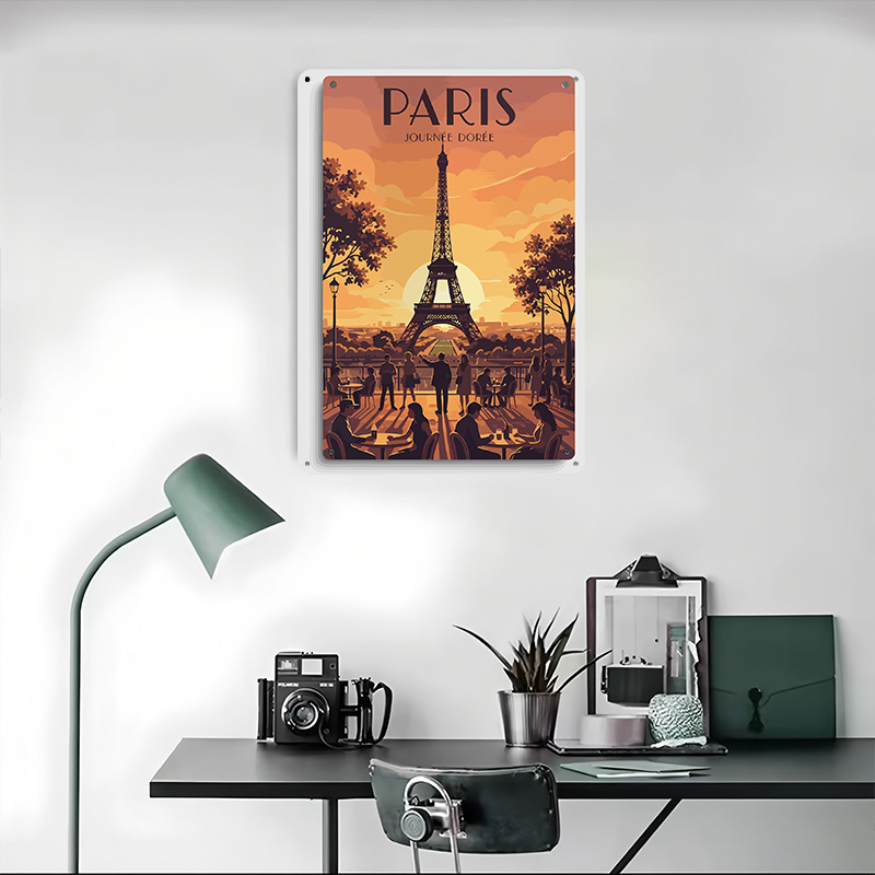 Paryż Dzień Złoty Plakat Podró – Retro Gaming Paris recenzja i cena
