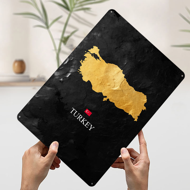 Złota Mapa Turcji na Czarnym T – Background Retro Gaming recenzja i cena