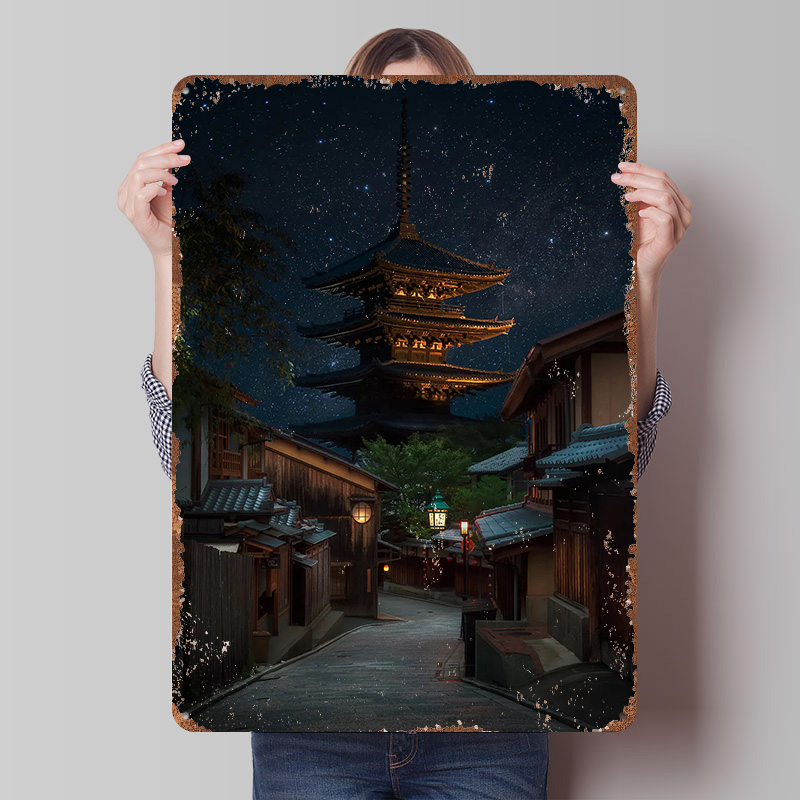 Plakat z blachy Kyoto Noc, per – Retro Gaming Kyoto recenzja i cena