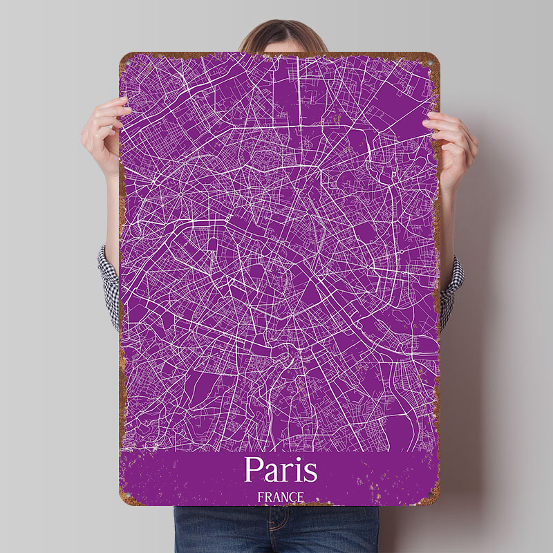 Mapa Paryża Drukowana na Plaka – Retro Gaming Paris recenzja i cena