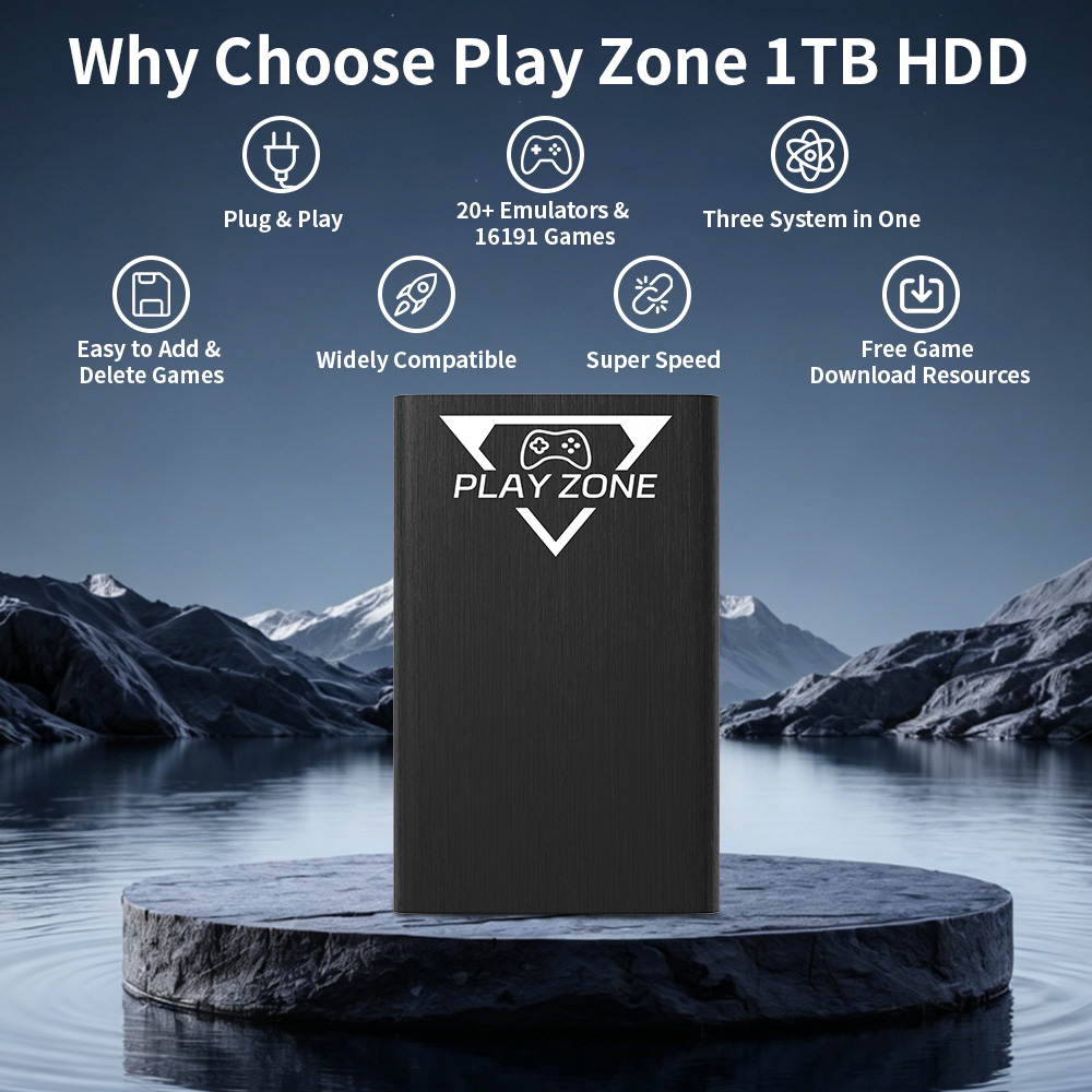 Play Zone 1TB Przenośny Dysk T – Retro Gaming Play Zone recenzja i cena