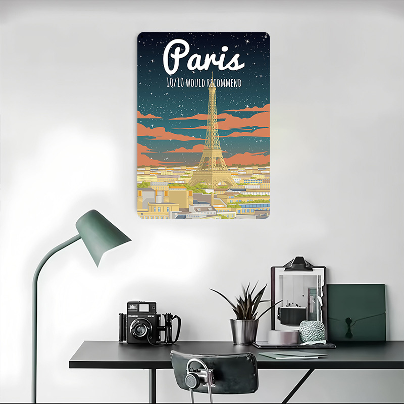 Plakat Podróżniczy z Wieżą Eif – Retro Gaming Paris recenzja i cena