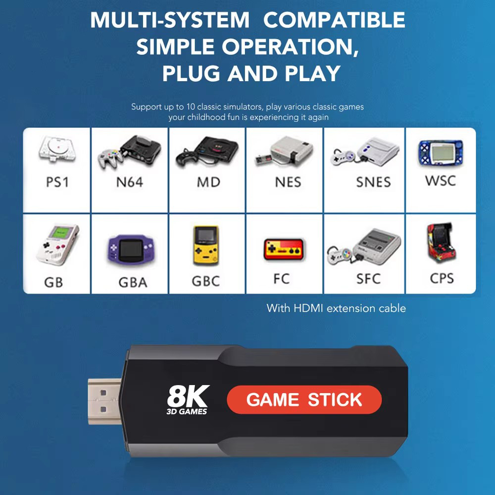 Konsola X2 Game Stick HD 4K 8K – Retro Gaming Play Zone recenzja i cena