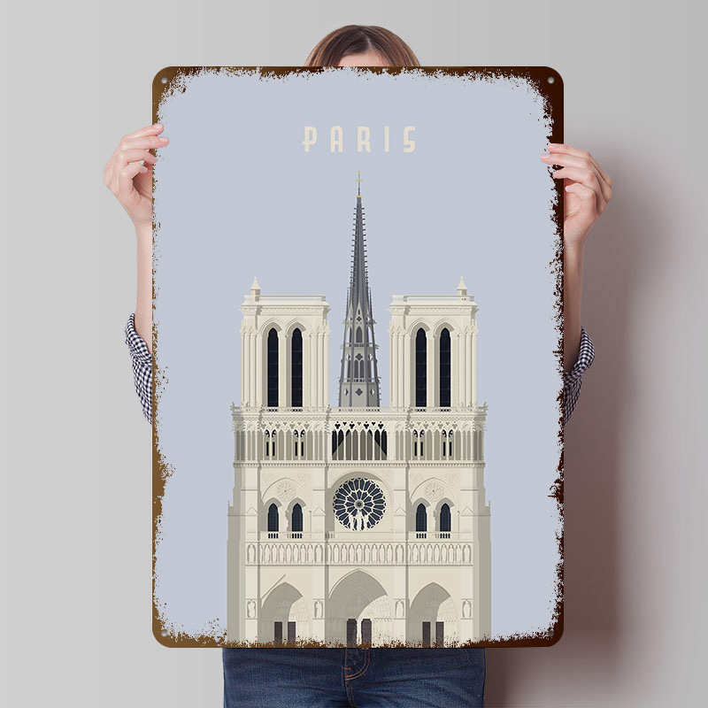 Plakat z blaszki z motywem Par – Retro Gaming Paris recenzja i cena