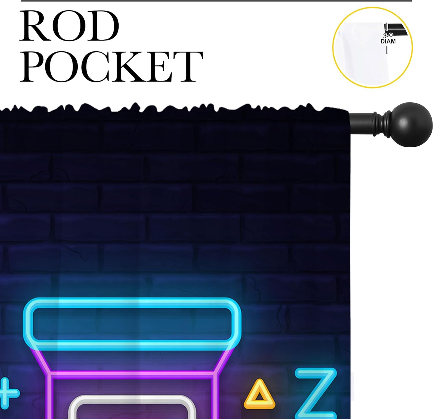 Zasłony zaciemniające z motywe – Background Retro Gaming recenzja i cena