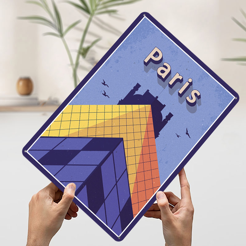 Plakat Metalowy Podróż do Pary – Retro Gaming Paris recenzja i cena